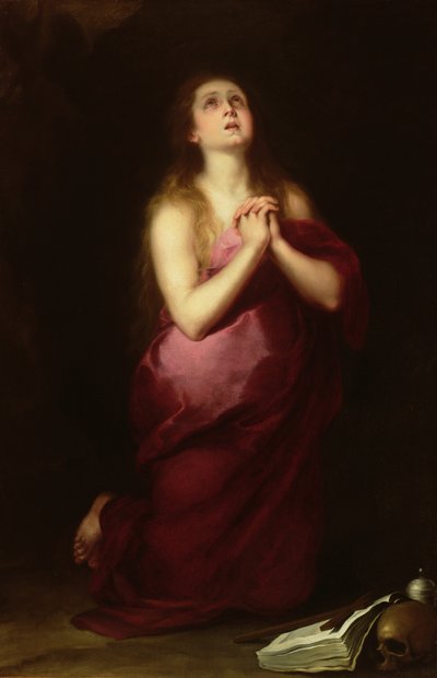 Maria Magdalena, 1650-55 door Bartolomé Esteban Murillo